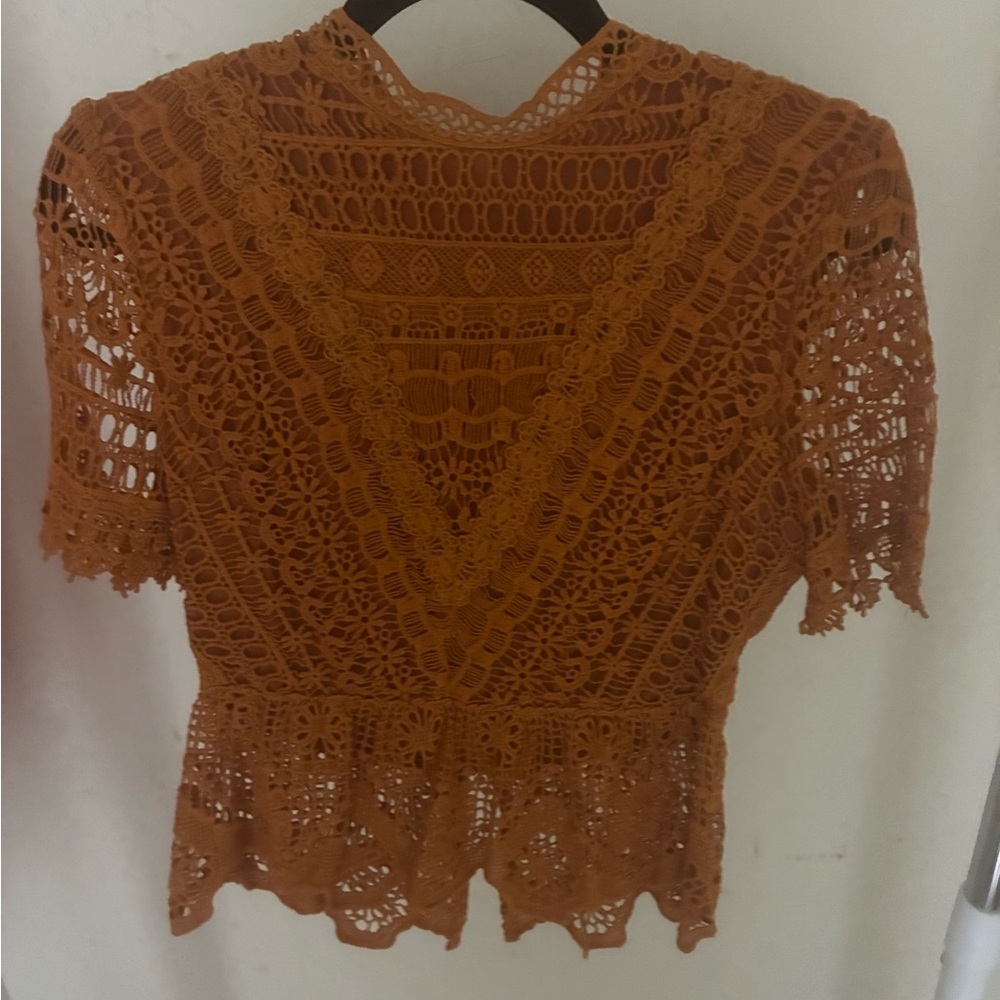 Elegant Lace Crochet Top